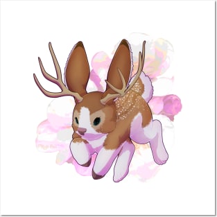 Apple Blossom Jackalope Posters and Art